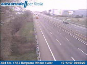 Imagen de vista previa de la cámara web Bergamo - A04 - KM 174,3